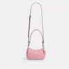 Bolso mini cruzado Teri en cuero exclusivo con diamante en forma de corazón