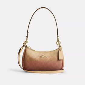 Bolso mini cruzado Teri en lona Signature Canvas