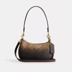 Bolso mini cruzado Teri en lona Signature Canvas