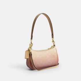 Bolso mini cruzado Teri en lona Signature Canvas