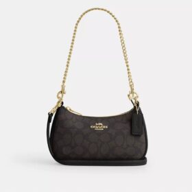 Bolso mini cruzado Teri en Signature Canvas
