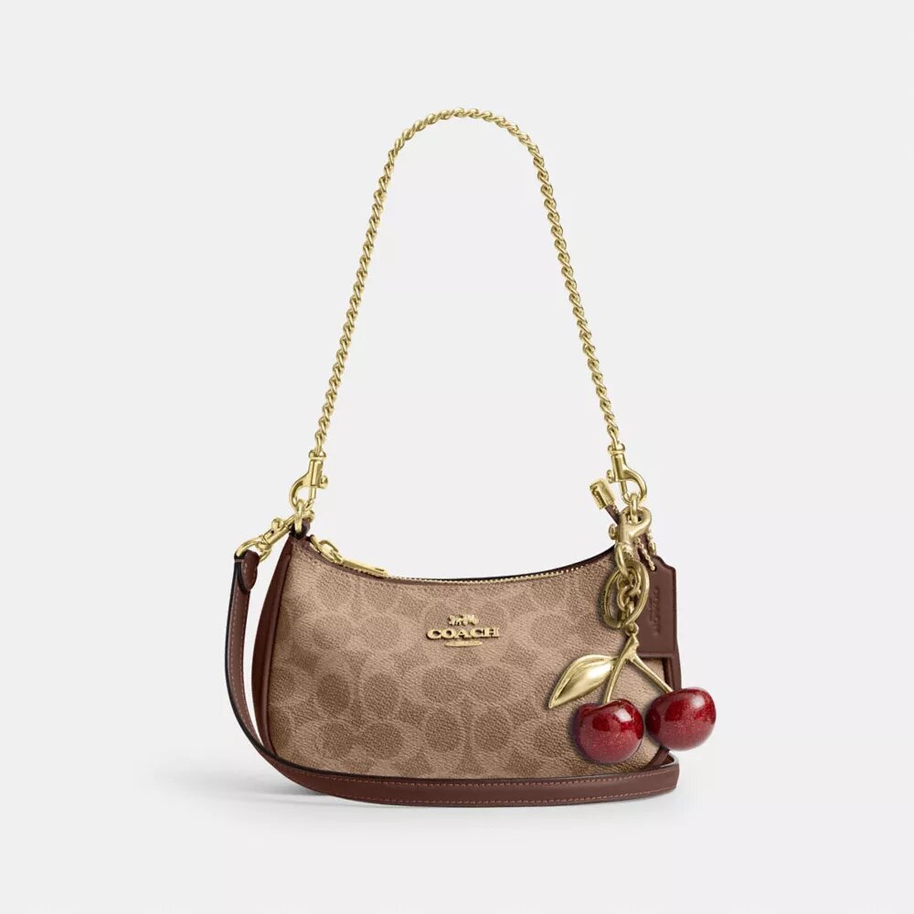 Bolso mini cruzado Teri en Signature Canvas