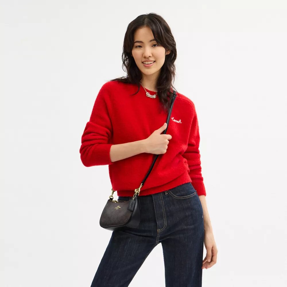 Bolso mini cruzado Teri en Signature Canvas