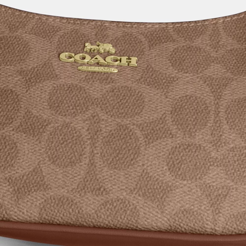 Bolso mini cruzado Teri en Signature Canvas