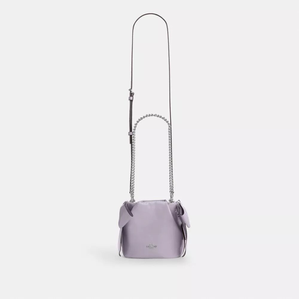 Bolso mini Faye con cordón y moños
