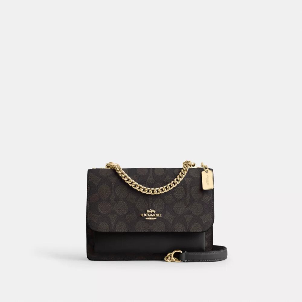 Bolso mini Klare de bandolera en Signature Canvas