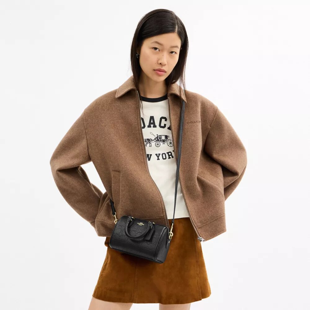 Bolso mini Rowan de bandolera en cuero exclusivo