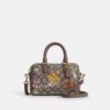 Bolso mini Rowan de bandolera en jacquard exclusivo con bordado floral