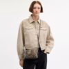 Bolso mini Rowan de bandolera en jacquard exclusivo con bordado floral