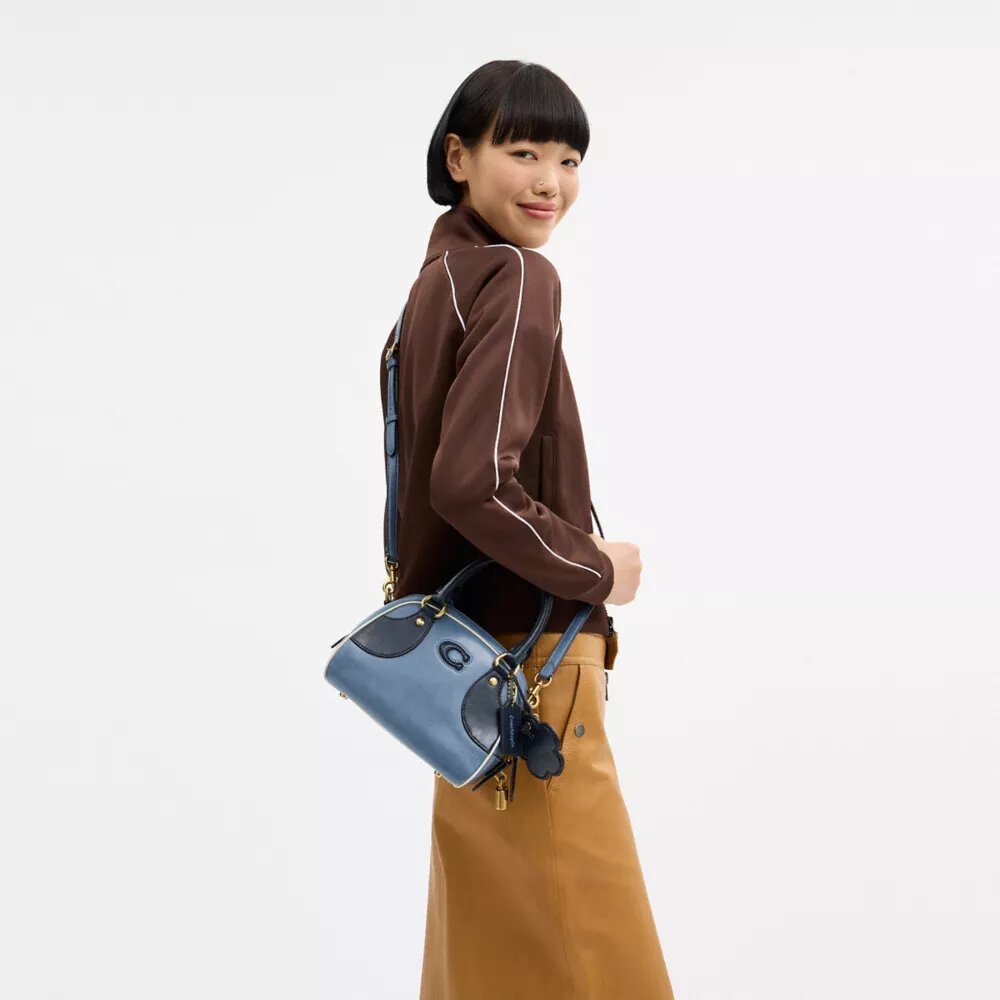 Bolso tipo «Bowling» con asa superior