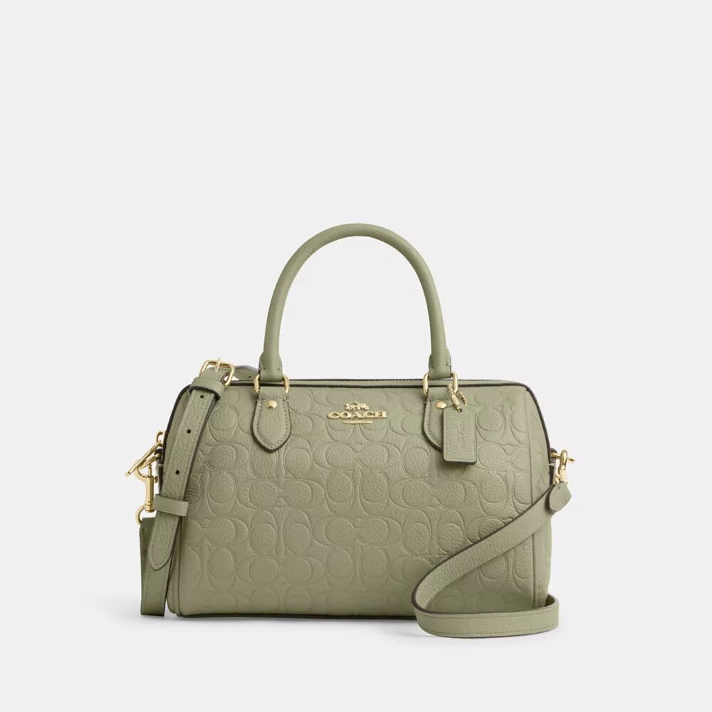 Bolso tipo cartera Rowan en cuero exclusivo