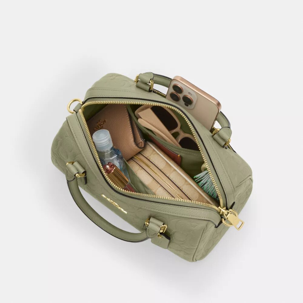Bolso tipo cartera Rowan en cuero exclusivo