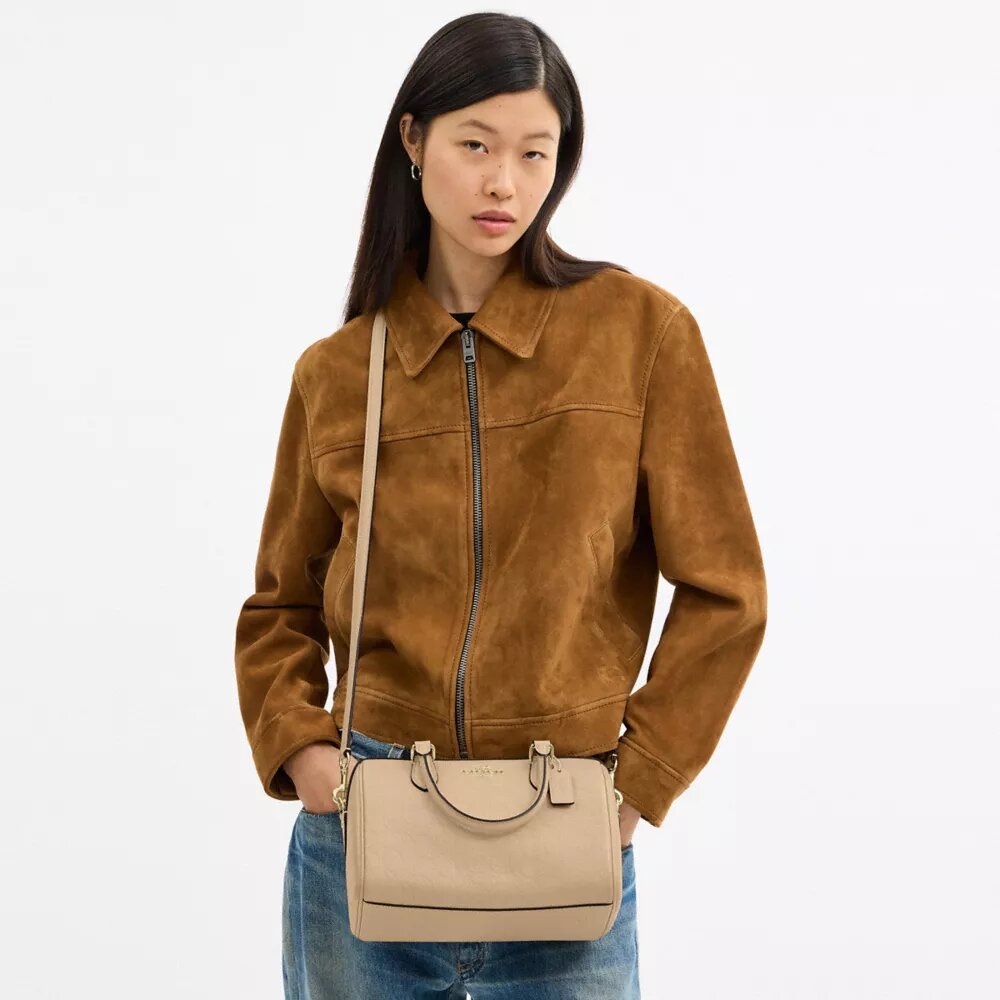 Bolso tipo cartera Rowan en cuero exclusivo