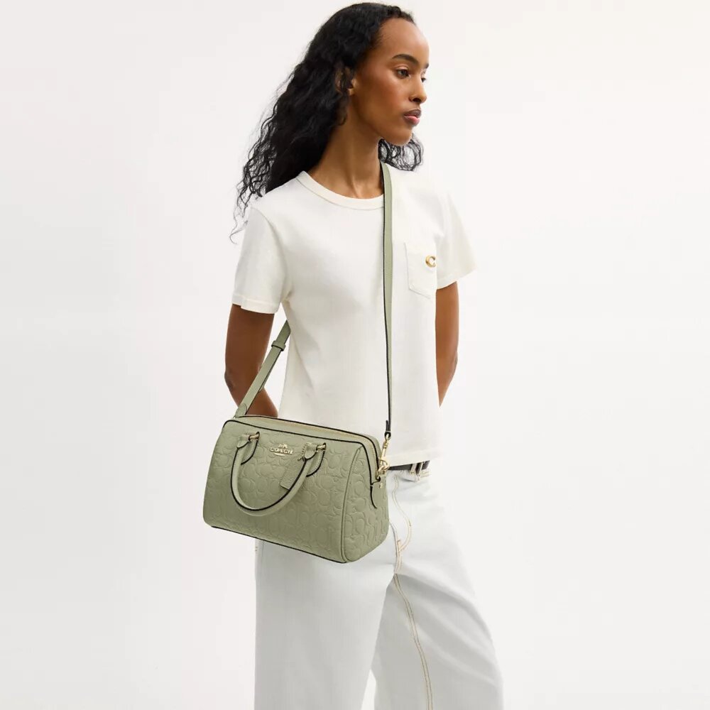 Bolso tipo cartera Rowan en cuero exclusivo