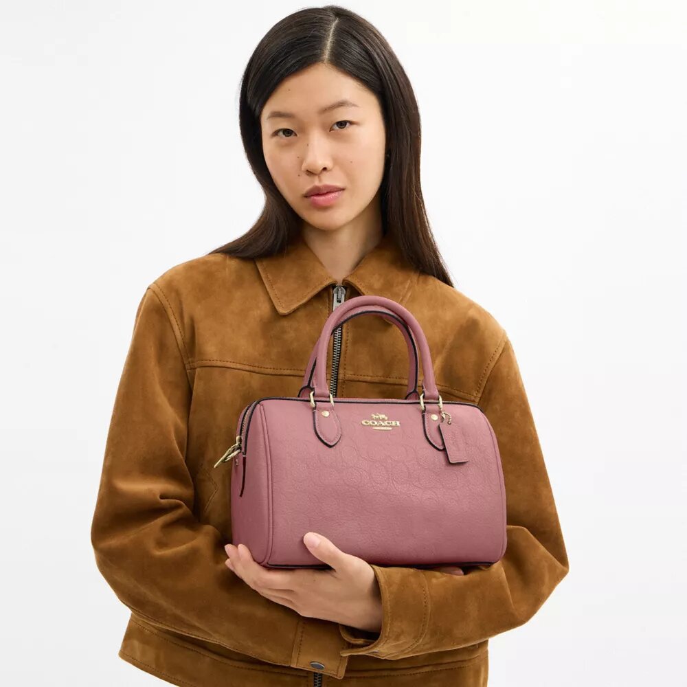 Bolso tipo cartera Rowan en cuero exclusivo