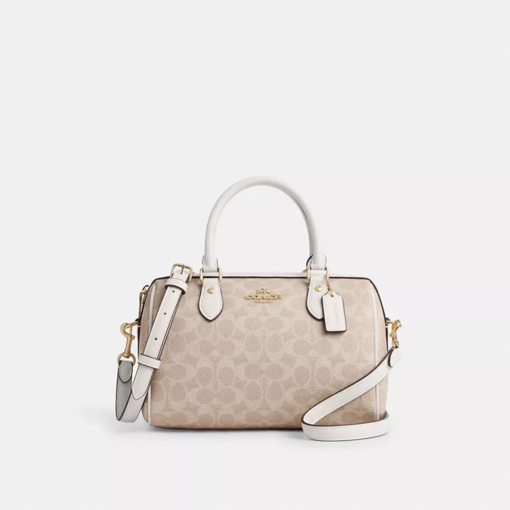 Bolso tipo cartera Rowan en Signature Canvas