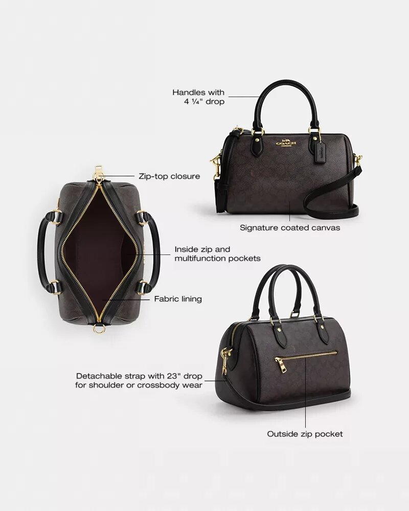 Bolso tipo cartera Rowan en Signature Canvas