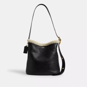 Bolso tipo cubeta Bleecker en piel de oveja