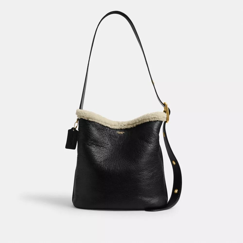Bolso tipo cubeta Bleecker en piel de oveja