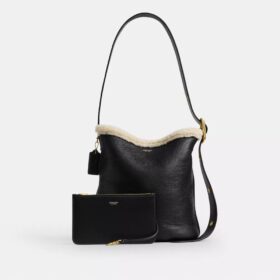 Bolso tipo cubeta Bleecker en piel de oveja