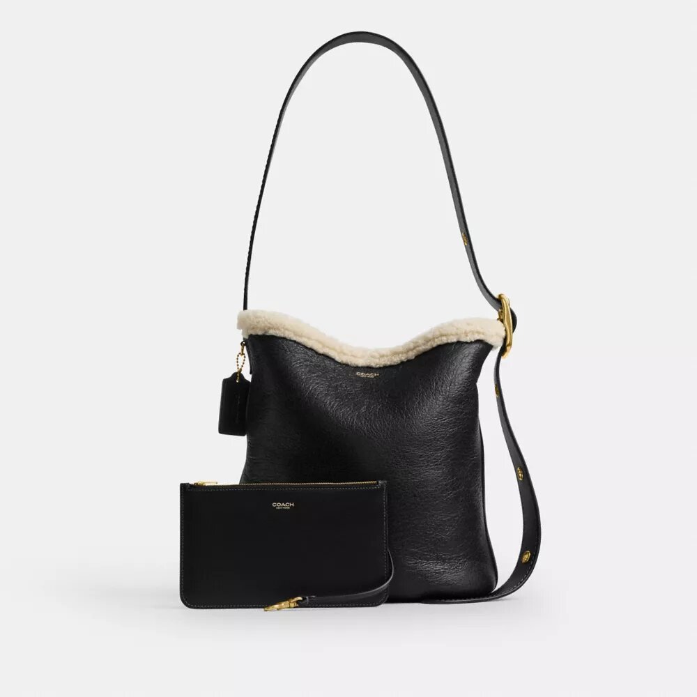 Bolso tipo cubeta Bleecker en piel de oveja