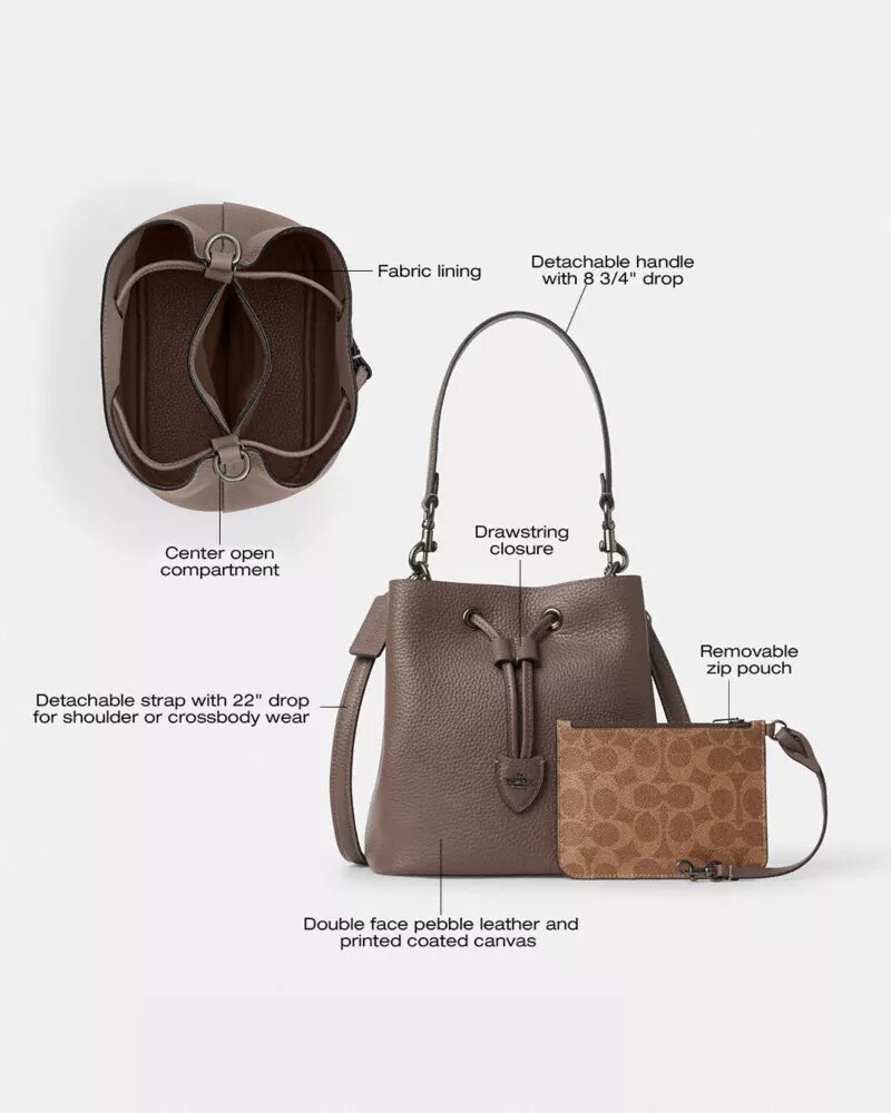 Bolso tipo cubeta Rowan