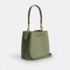 Bolso tipo cubeta Rowan en cuero exclusivo