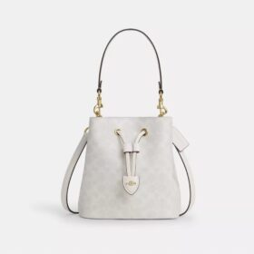 Bolso tipo cubeta Rowan en Signature Canvas