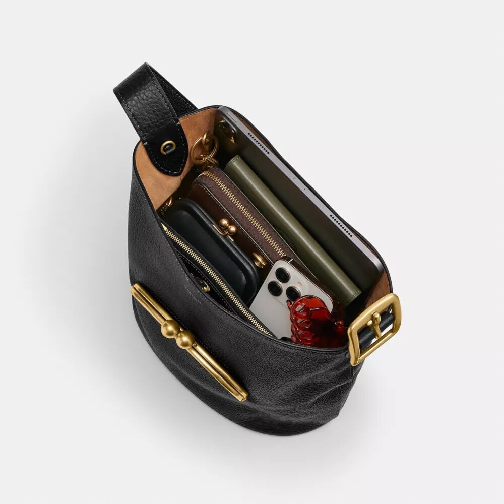 Bolso tipo cubo Bleecker con cierre Kisslock