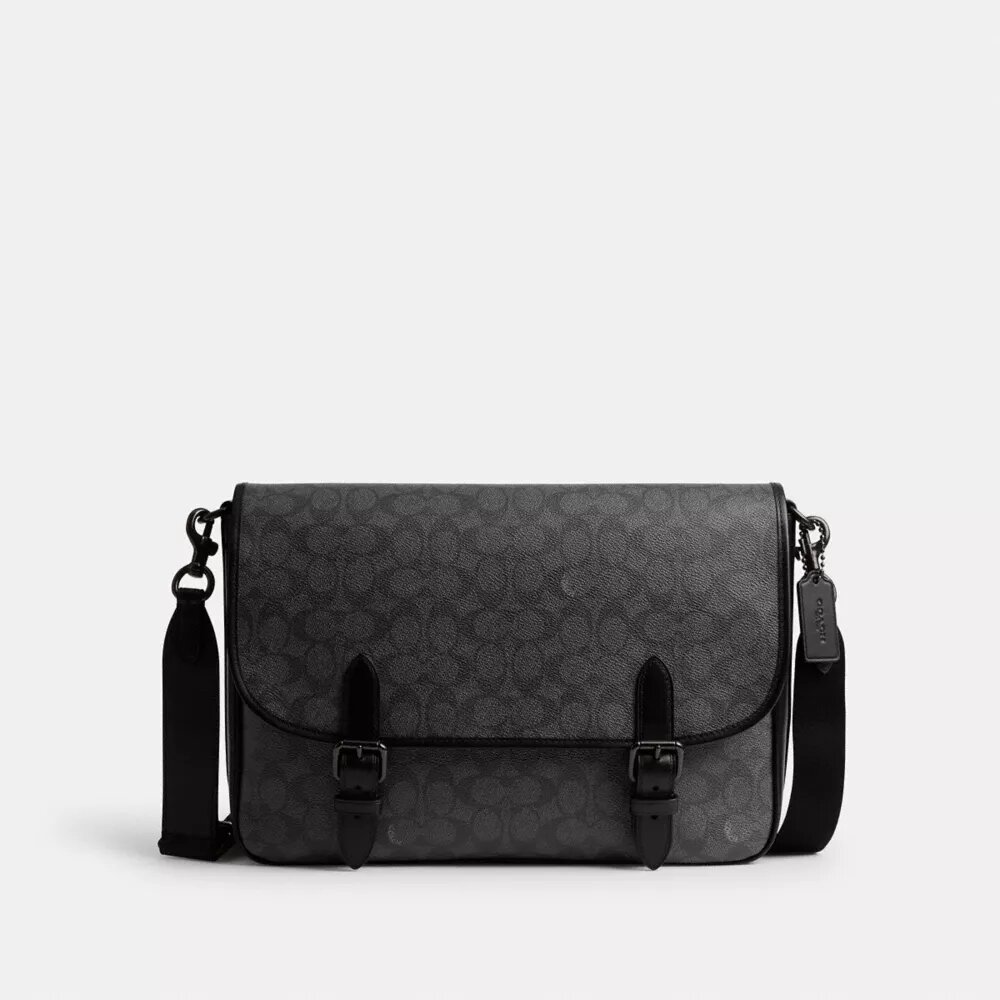 Bolso tipo mensajero Hitch en Signature Canvas