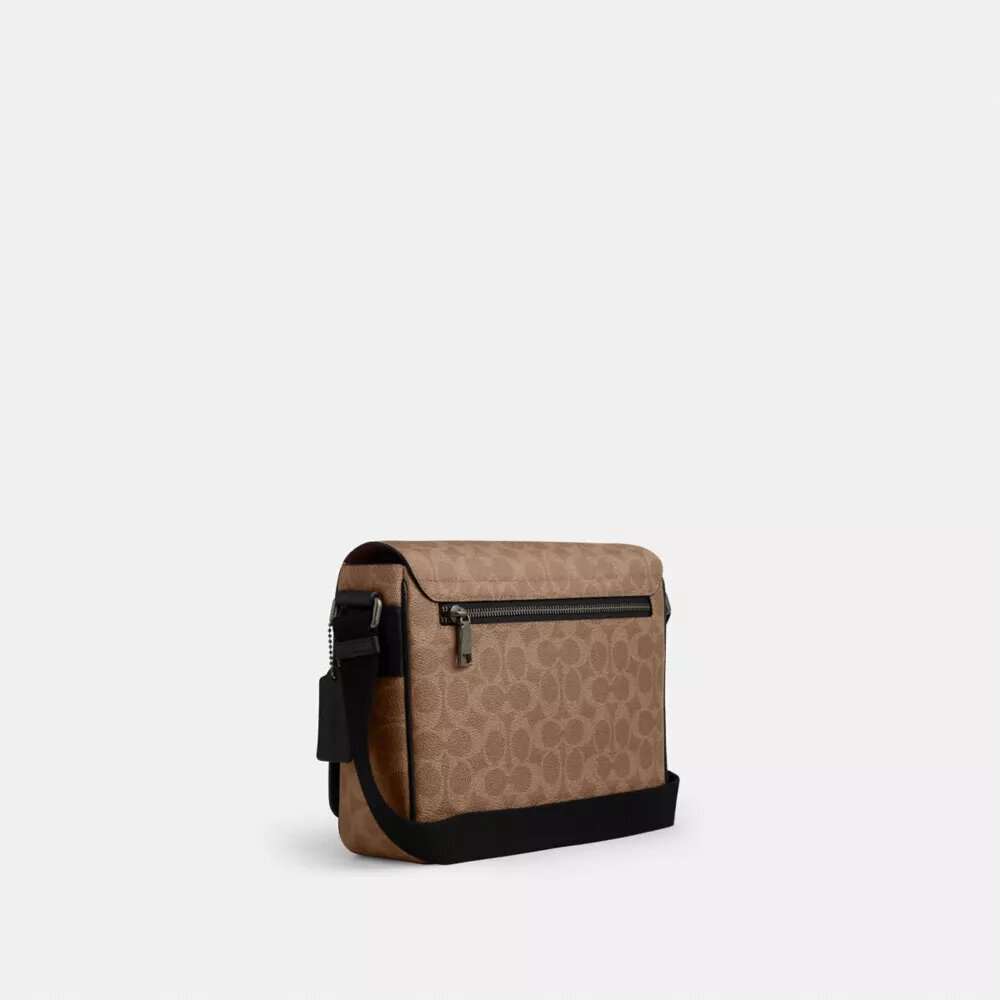 Bolso tipo mensajero Jack en Signature Canvas