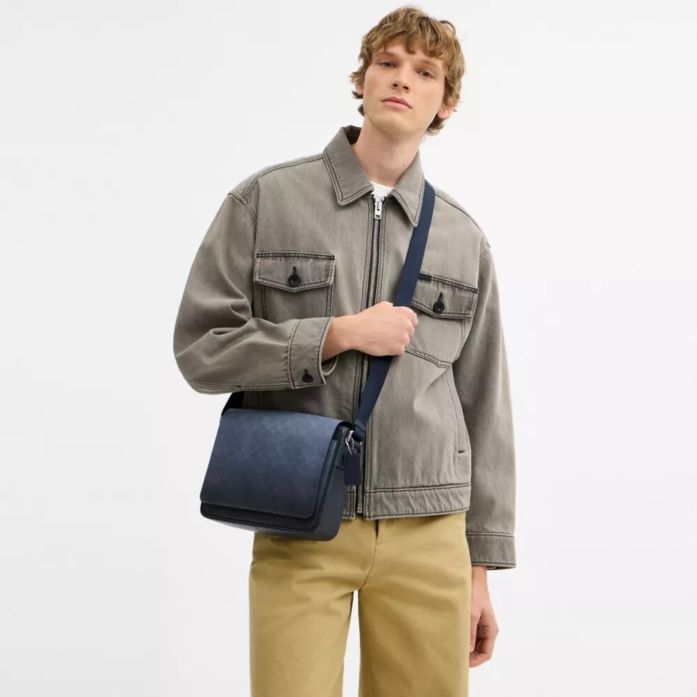 Bolso tipo mensajero Jack en Signature Canvas con efecto ombré