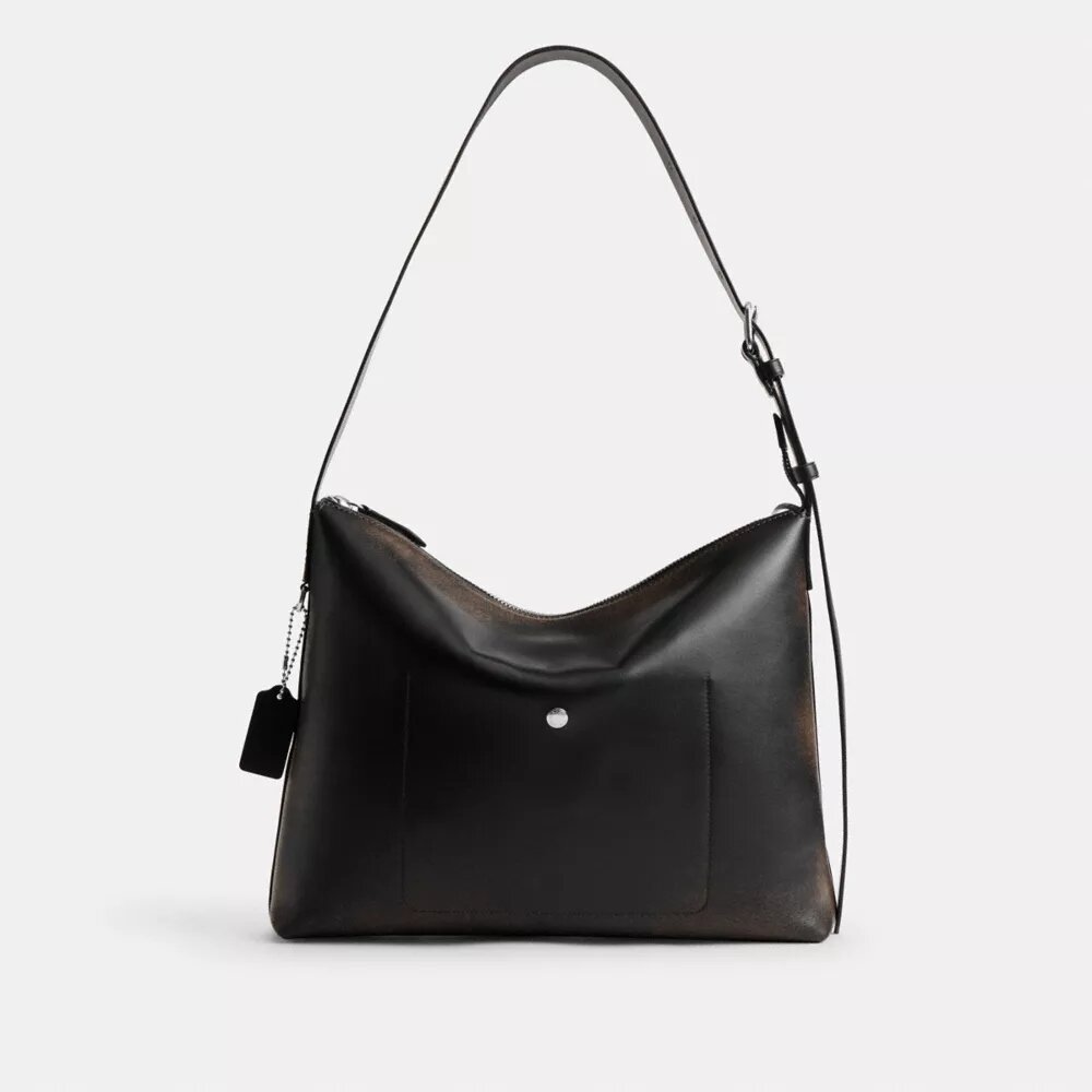 Bolso tipo mensajero Mott 38 en cuero desgastado