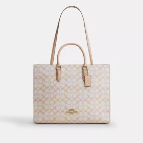 Bolso tipo Tote Maggie en Signature Canvas