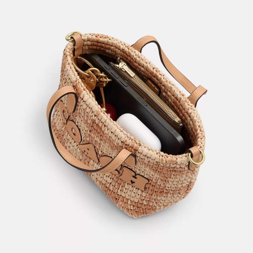 Bolso Tote City Mini con estampado de cuadros vichy