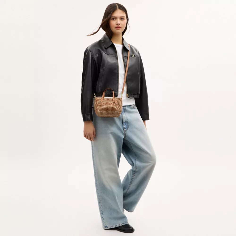 Bolso Tote City Mini con estampado de cuadros vichy