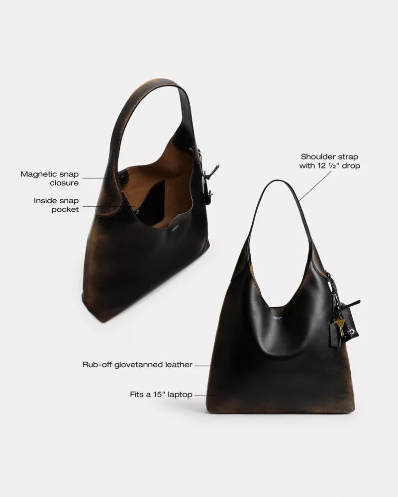 Bolsos de hombro Brooklyn 39 en cuero Loved