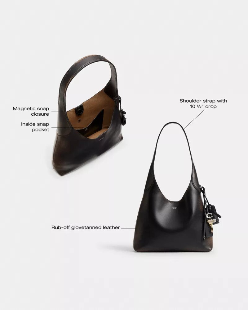 Bolsos de hombro Brooklyn de 28 en cuero Loved