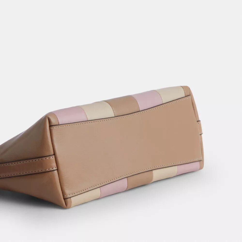 Bolsos de hombro Caitlin con patchwork a rayas