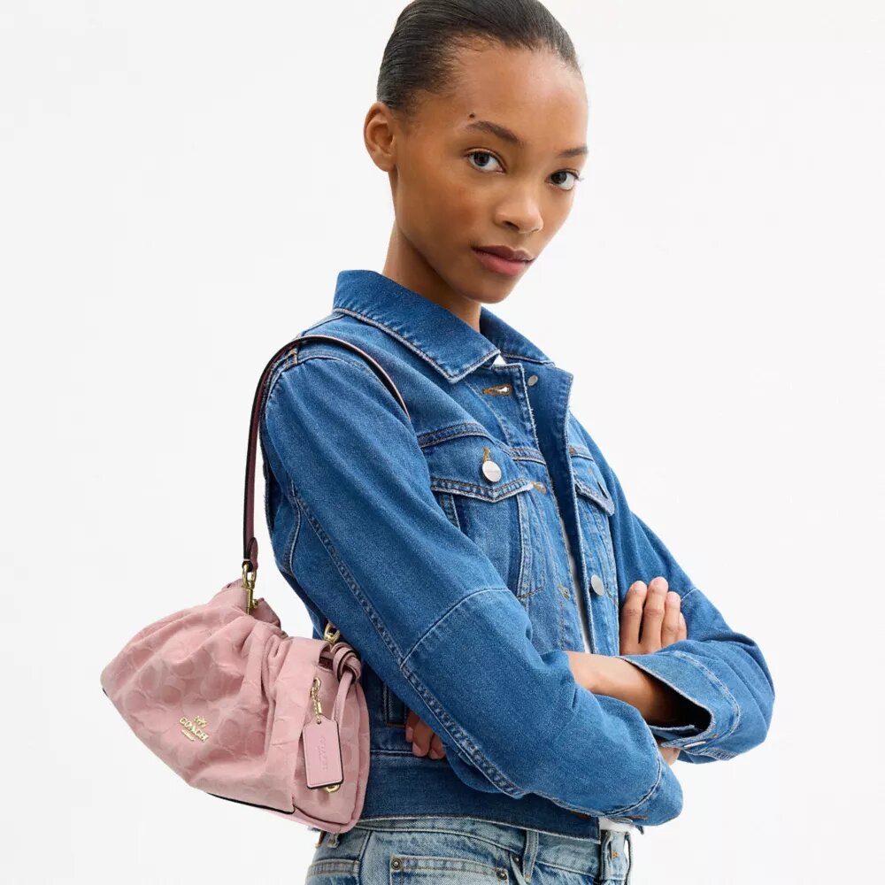 Bolsos de hombro Faye en denim característico