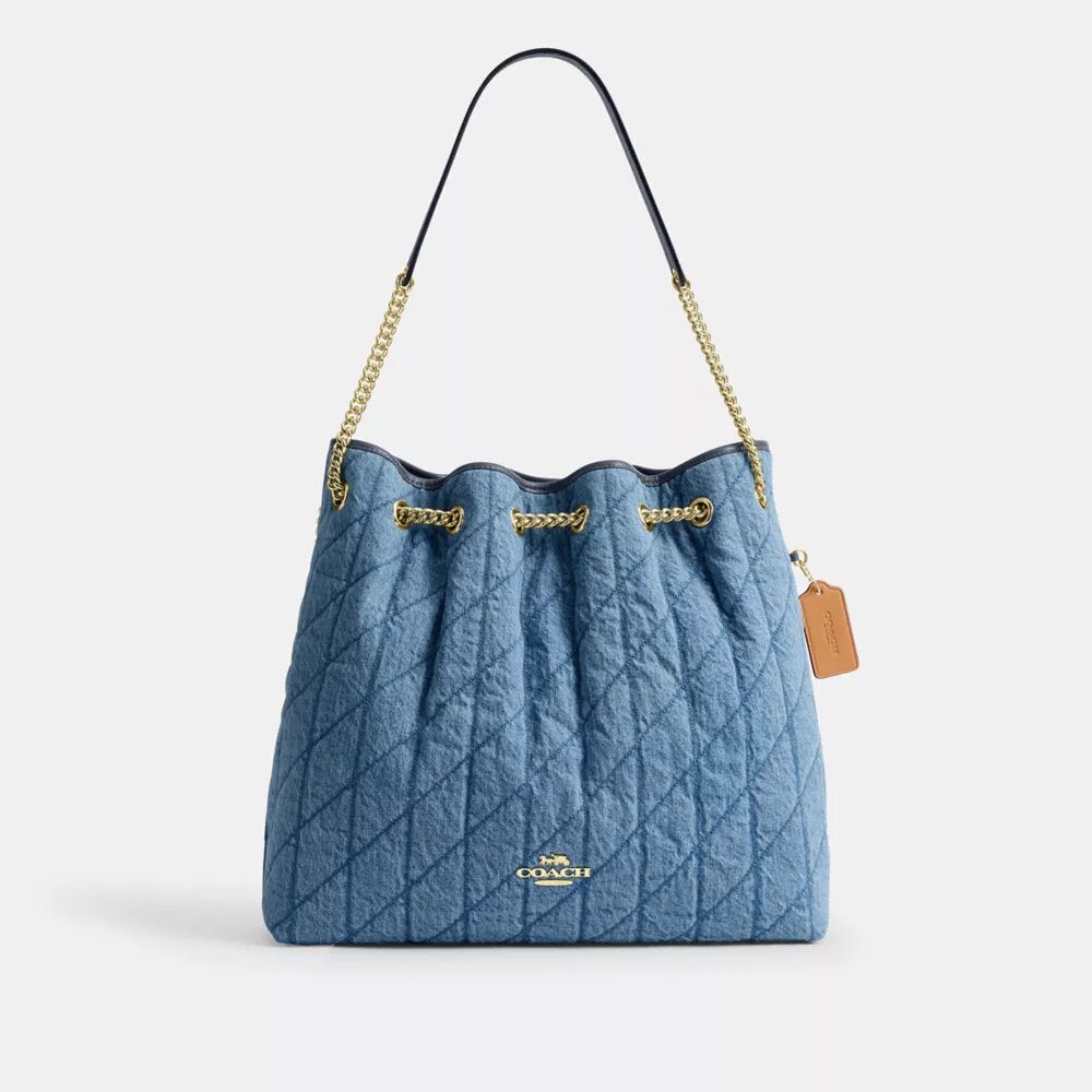 Bolsos de hombro grandes Evelyn en algodón regenerativo con acolchado