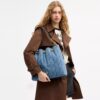 Bolsos de hombro grandes Evelyn en algodón regenerativo con acolchado