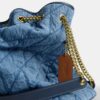 Bolsos de hombro grandes Evelyn en algodón regenerativo con acolchado