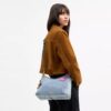Bolsos de hombro Laurel en denim desgastado con Charms