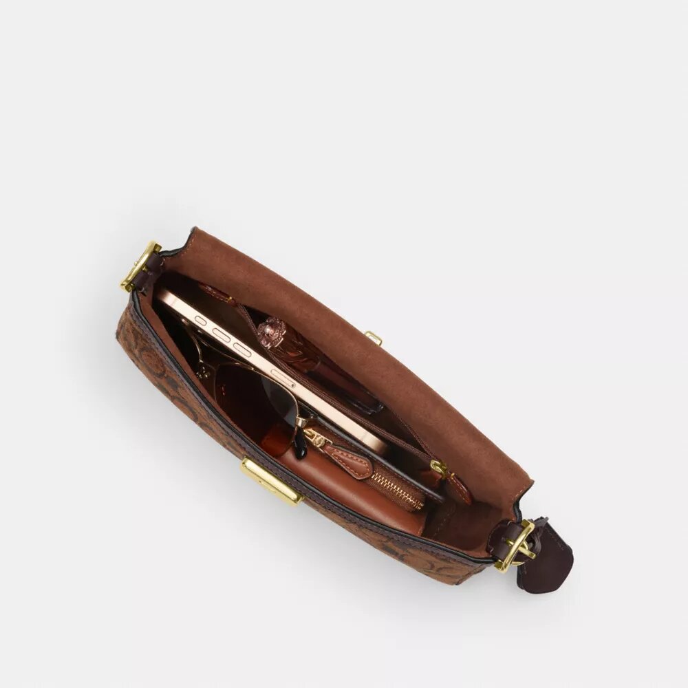 Bolsos de hombro pequeños con solapa Etta en chenilla exclusiva