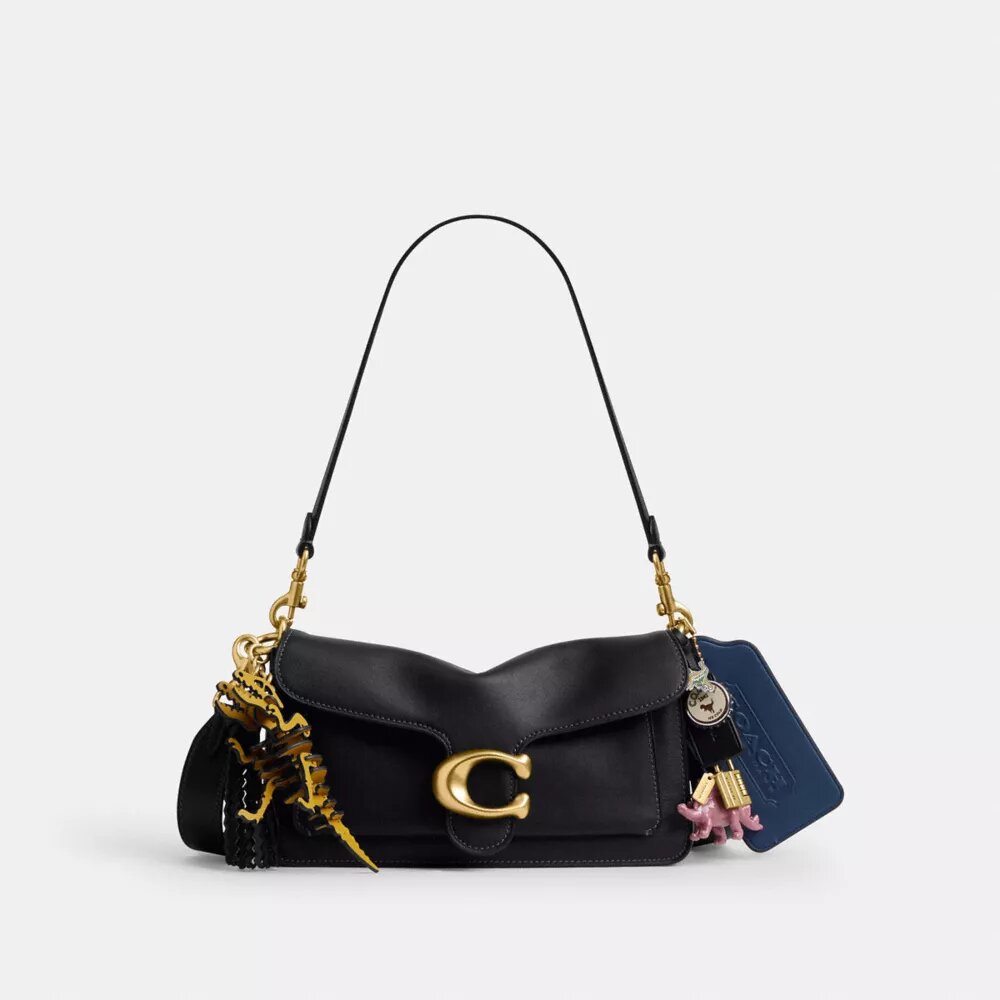 Bolsos de hombro Tabby «10.º cumpleaños de Rexy» 26 con Charms