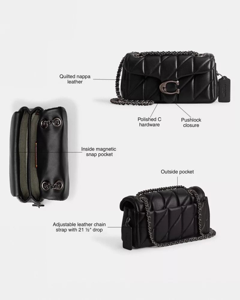 Bolsos de hombro Tabby 20 con acolchado tipo almohada