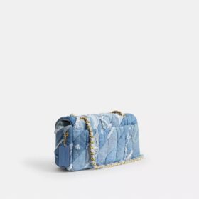 Bolsos de hombro Tabby 26 con acolchado de patchwork de mezclilla reutilizada