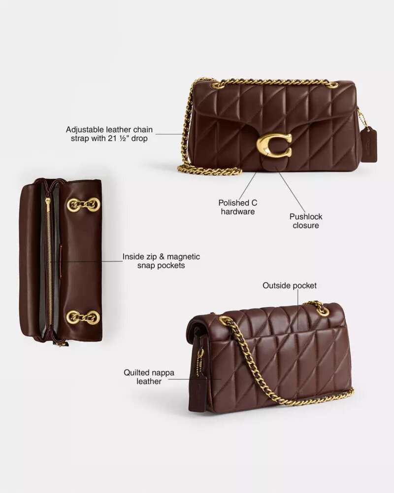 Bolsos de hombro Tabby 26 con acolchado tipo almohada