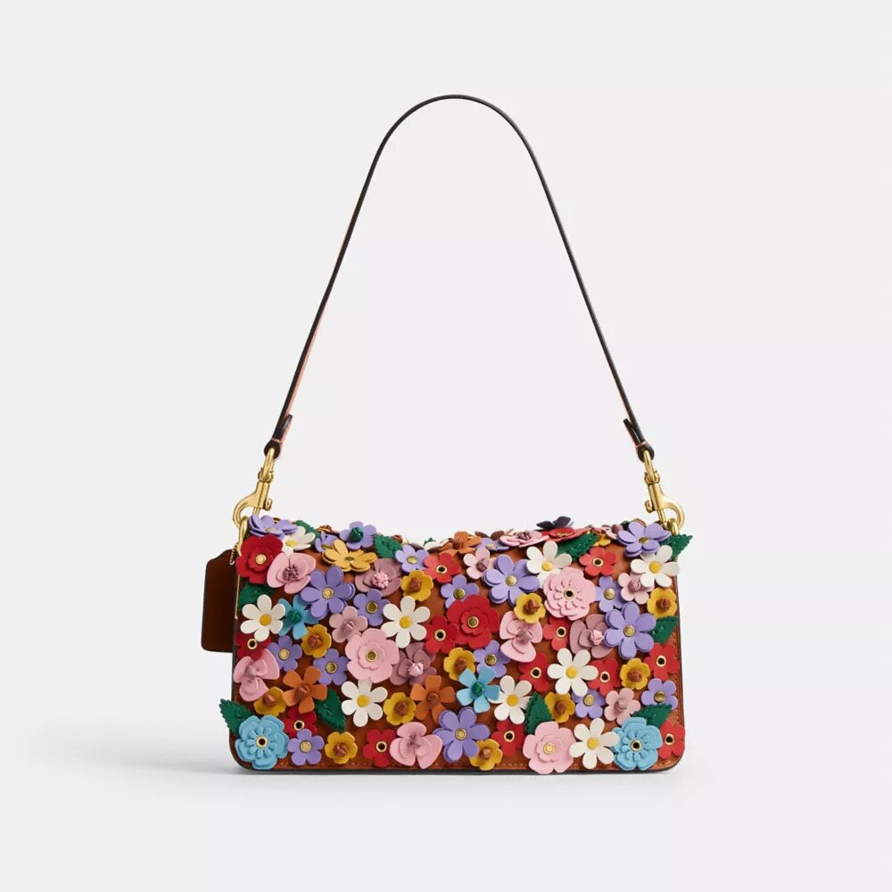 Bolsos de hombro Tabby 26 con aplique floral